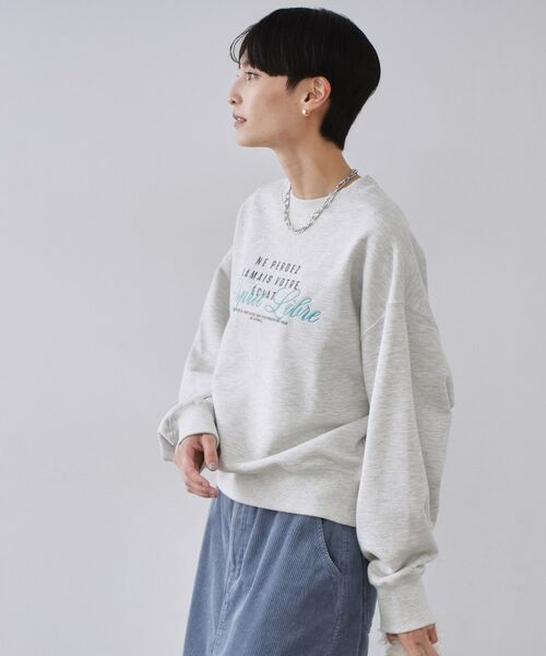 OPAQUE.CLIP / オペーク ドット クリップ スウェット | 裏毛プリント刺繍ロゴ【洗濯機OK】 | 詳細5