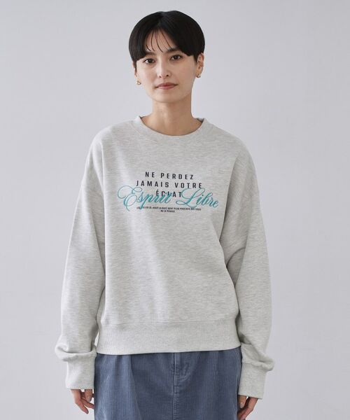 OPAQUE.CLIP / オペーク ドット クリップ スウェット | 裏毛プリント刺繍ロゴ【洗濯機OK】 | 詳細9