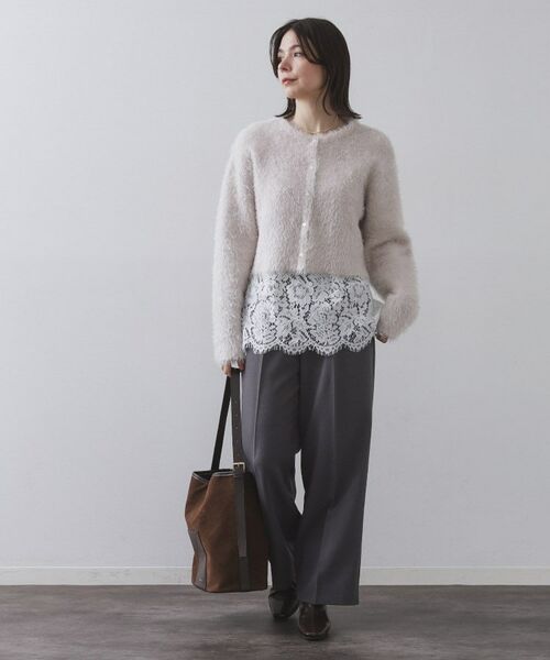 OPAQUE.CLIP / オペーク ドット クリップ カットソー | 裾レースカットソー【洗濯機OK】 | 詳細3