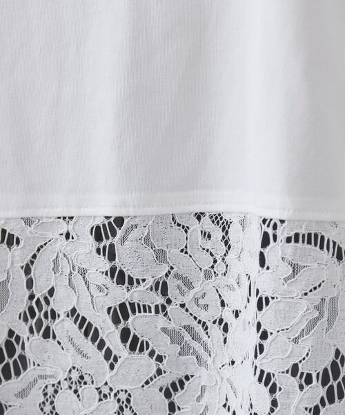 OPAQUE.CLIP / オペーク ドット クリップ カットソー | 裾レースカットソー【洗濯機OK】 | 詳細4