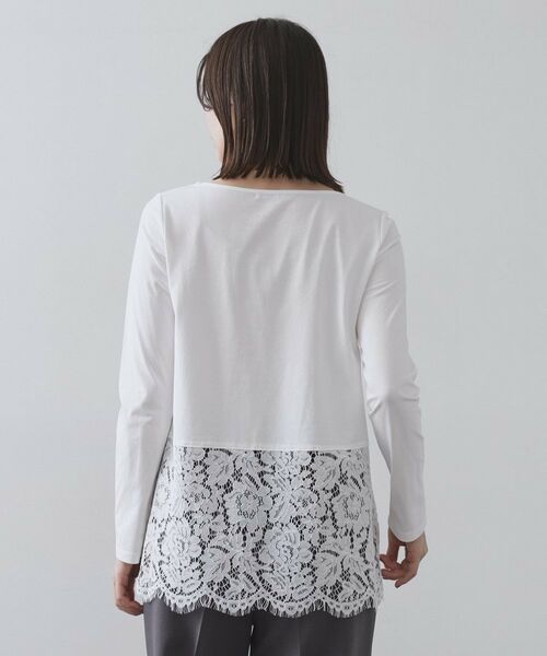 OPAQUE.CLIP / オペーク ドット クリップ カットソー | 裾レースカットソー【洗濯機OK】 | 詳細7
