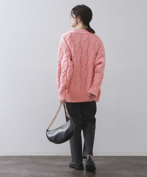 OPAQUE.CLIP / オペーク ドット クリップ カーディガン・ボレロ | ケーブルローゲージニットカーディガン【洗濯機OK】 | 詳細7