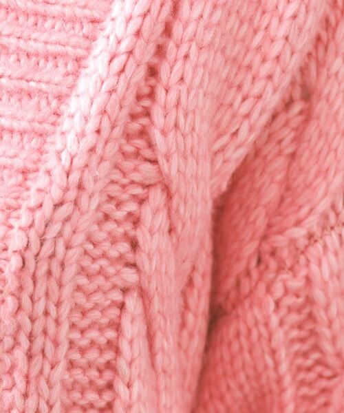 OPAQUE.CLIP / オペーク ドット クリップ カーディガン・ボレロ | ケーブルローゲージニットカーディガン【洗濯機OK】 | 詳細8
