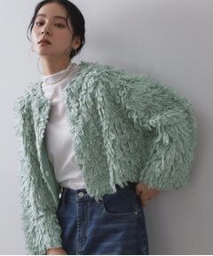 OPAQUE.CLIP / オペーク ドット クリップ カーディガン・ボレロ | ループヤーンニットカーディガン