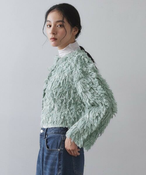 OPAQUE.CLIP / オペーク ドット クリップ カーディガン・ボレロ | ループヤーンニットカーディガン | 詳細16