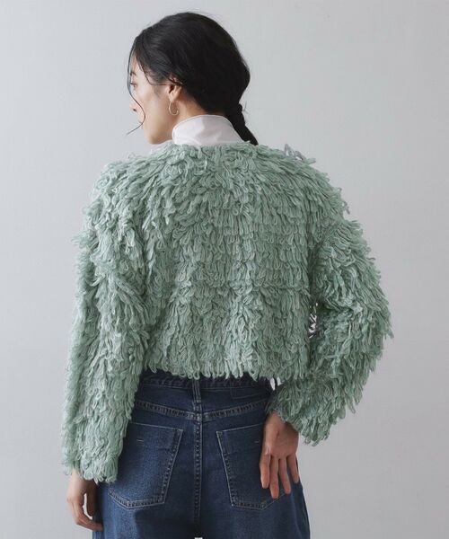 OPAQUE.CLIP / オペーク ドット クリップ カーディガン・ボレロ | ループヤーンニットカーディガン | 詳細17