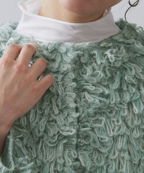 OPAQUE.CLIP / オペーク ドット クリップ カーディガン・ボレロ | ループヤーンニットカーディガン | 詳細18