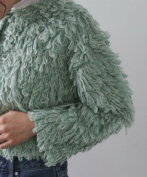 OPAQUE.CLIP / オペーク ドット クリップ カーディガン・ボレロ | ループヤーンニットカーディガン | 詳細19