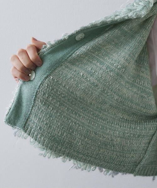 OPAQUE.CLIP / オペーク ドット クリップ カーディガン・ボレロ | ループヤーンニットカーディガン | 詳細21