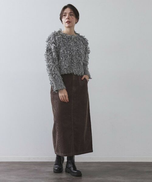 OPAQUE.CLIP / オペーク ドット クリップ カーディガン・ボレロ | ループヤーンニットカーディガン | 詳細8