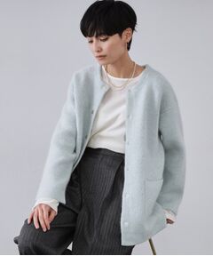 OPAQUE.CLIP / オペーク ドット クリップ カーディガン・ボレロ | アンゴラ/フォックスブレンド　ニットカーディガン【洗濯機OK】