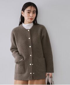 OPAQUE.CLIP / オペーク ドット クリップ カーディガン・ボレロ | アンゴラ/フォックスブレンド　ニットカーディガン【洗濯機OK】