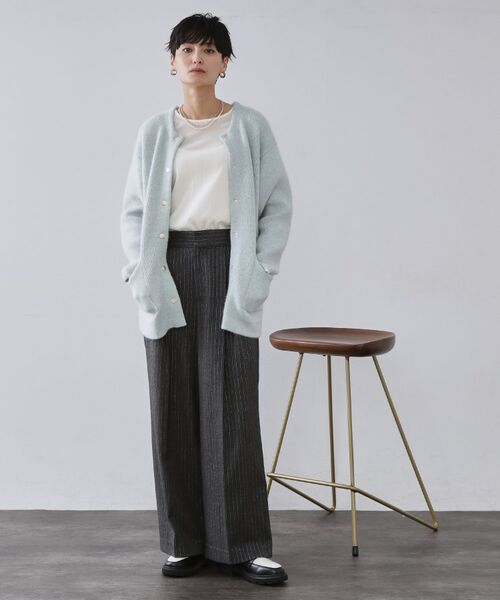 OPAQUE.CLIP / オペーク ドット クリップ カーディガン・ボレロ | アンゴラ/フォックスブレンド　ニットカーディガン【洗濯機OK】 | 詳細10