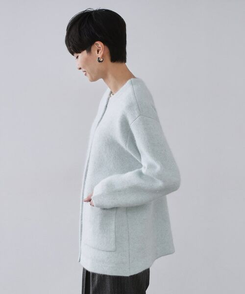 OPAQUE.CLIP / オペーク ドット クリップ カーディガン・ボレロ | アンゴラ/フォックスブレンド　ニットカーディガン【洗濯機OK】 | 詳細14