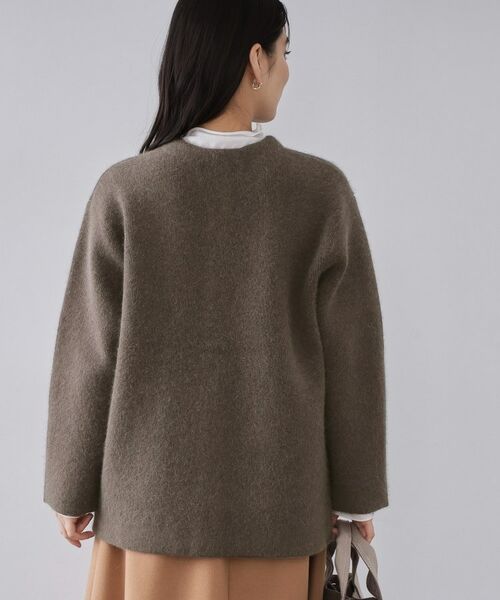 OPAQUE.CLIP / オペーク ドット クリップ カーディガン・ボレロ | アンゴラ/フォックスブレンド　ニットカーディガン【洗濯機OK】 | 詳細5