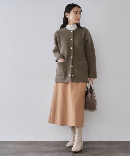 OPAQUE.CLIP / オペーク ドット クリップ カーディガン・ボレロ | アンゴラ/フォックスブレンド　ニットカーディガン【洗濯機OK】 | 詳細6