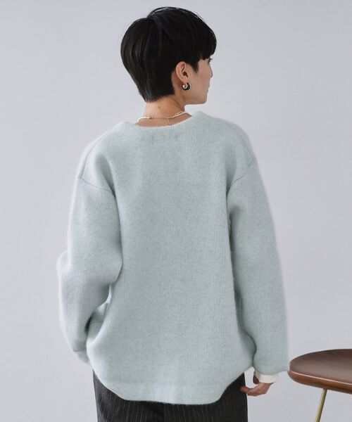 OPAQUE.CLIP / オペーク ドット クリップ カーディガン・ボレロ | アンゴラ/フォックスブレンド　ニットカーディガン【洗濯機OK】 | 詳細9