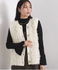 OPAQUE.CLIP / オペーク ドット クリップ ベスト | ループヤーンニットベスト【洗濯機OK】