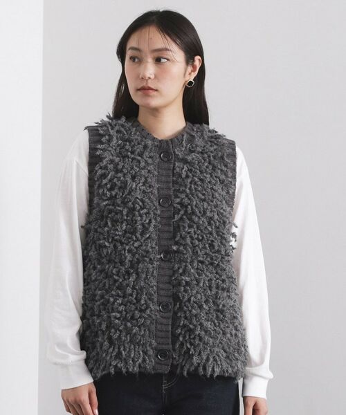 OPAQUE.CLIP / オペーク ドット クリップ ベスト | ループヤーンニットベスト【洗濯機OK】 | 詳細13