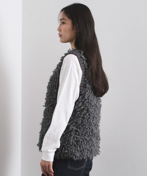 OPAQUE.CLIP / オペーク ドット クリップ ベスト | ループヤーンニットベスト【洗濯機OK】 | 詳細14