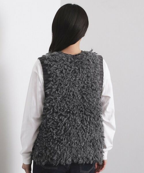 OPAQUE.CLIP / オペーク ドット クリップ ベスト | ループヤーンニットベスト【洗濯機OK】 | 詳細15