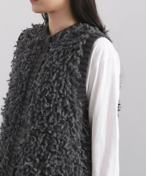 OPAQUE.CLIP / オペーク ドット クリップ ベスト | ループヤーンニットベスト【洗濯機OK】 | 詳細17