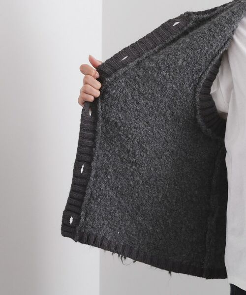 OPAQUE.CLIP / オペーク ドット クリップ ベスト | ループヤーンニットベスト【洗濯機OK】 | 詳細19