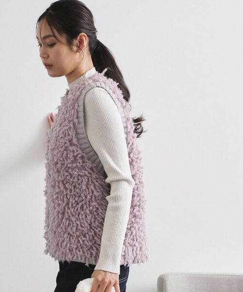 OPAQUE.CLIP / オペーク ドット クリップ ベスト | ループヤーンニットベスト【洗濯機OK】 | 詳細5