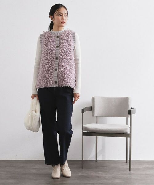OPAQUE.CLIP / オペーク ドット クリップ ベスト | ループヤーンニットベスト【洗濯機OK】 | 詳細6