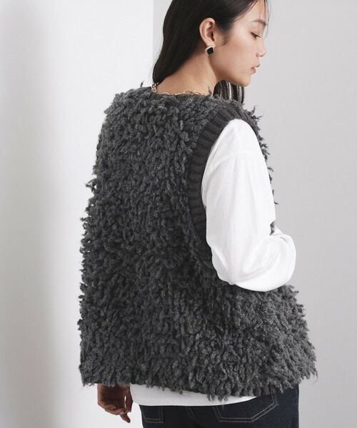 OPAQUE.CLIP / オペーク ドット クリップ ベスト | ループヤーンニットベスト【洗濯機OK】 | 詳細9