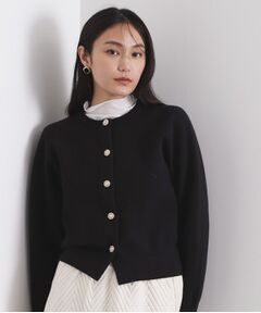OPAQUE.CLIP / オペーク ドット クリップ カーディガン・ボレロ | フェイクパールビジューボタンニットカーディガン【洗濯機OK】