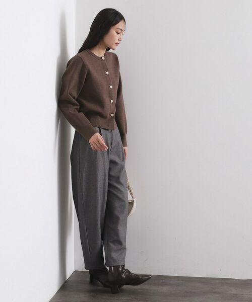 OPAQUE.CLIP / オペーク ドット クリップ カーディガン・ボレロ | フェイクパールビジューボタンニットカーディガン【洗濯機OK】 | 詳細11