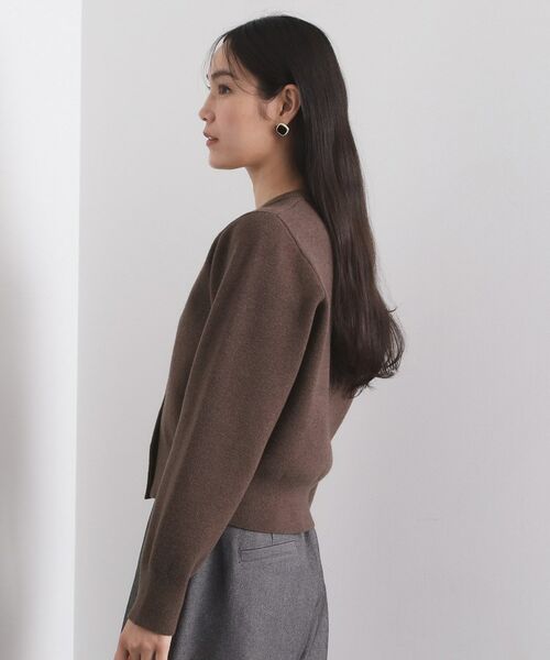 OPAQUE.CLIP / オペーク ドット クリップ カーディガン・ボレロ | フェイクパールビジューボタンニットカーディガン【洗濯機OK】 | 詳細14