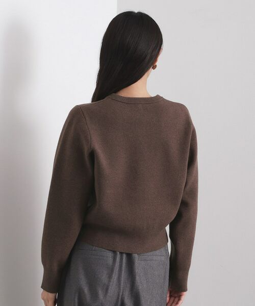 OPAQUE.CLIP / オペーク ドット クリップ カーディガン・ボレロ | フェイクパールビジューボタンニットカーディガン【洗濯機OK】 | 詳細15