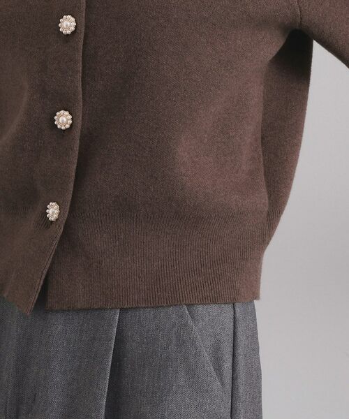 OPAQUE.CLIP / オペーク ドット クリップ カーディガン・ボレロ | フェイクパールビジューボタンニットカーディガン【洗濯機OK】 | 詳細18