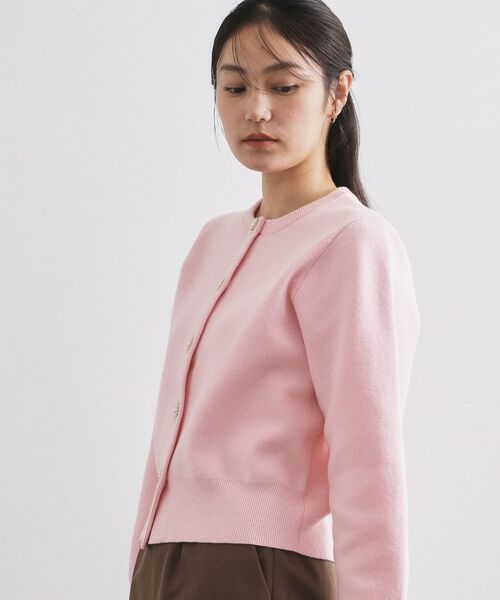 OPAQUE.CLIP / オペーク ドット クリップ カーディガン・ボレロ | フェイクパールビジューボタンニットカーディガン【洗濯機OK】 | 詳細5