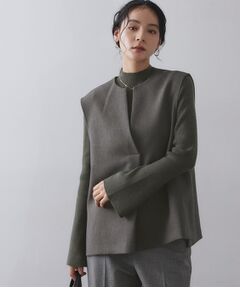 OPAQUE.CLIP / オペーク ドット クリップ その他トップス | 《ツインセット》ベスト×リブニット【洗濯機OK】