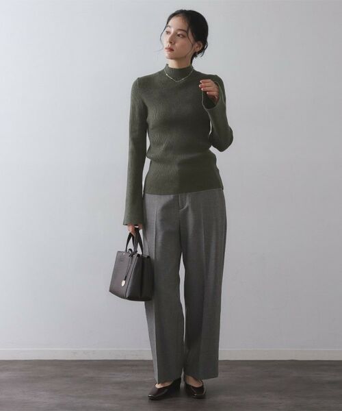 OPAQUE.CLIP / オペーク ドット クリップ その他トップス | 《ツインセット》ベスト×リブニット【洗濯機OK】 | 詳細18