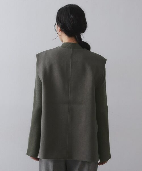 OPAQUE.CLIP / オペーク ドット クリップ その他トップス | 《ツインセット》ベスト×リブニット【洗濯機OK】 | 詳細26