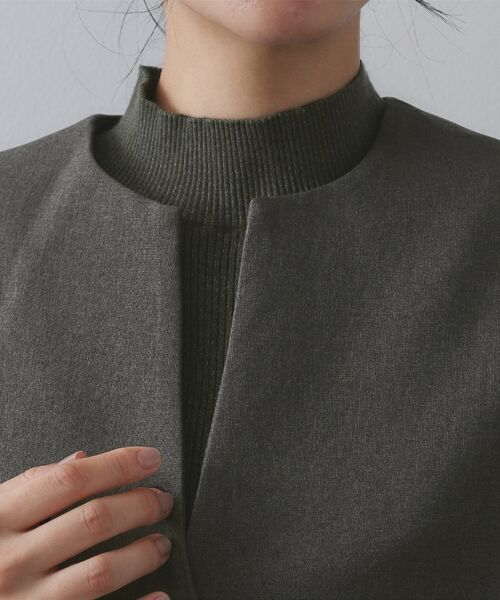 OPAQUE.CLIP / オペーク ドット クリップ その他トップス | 《ツインセット》ベスト×リブニット【洗濯機OK】 | 詳細27