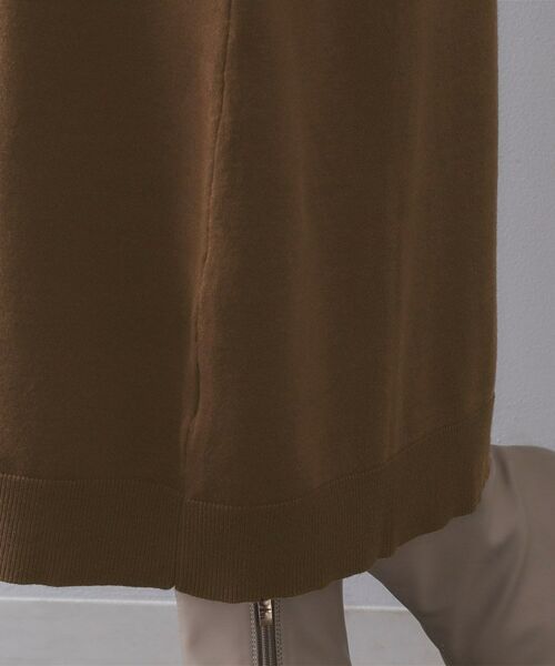 OPAQUE.CLIP / オペーク ドット クリップ ロング・マキシ丈ワンピース | 配色ポロ衿ニットワンピース【洗濯機OK】 | 詳細14