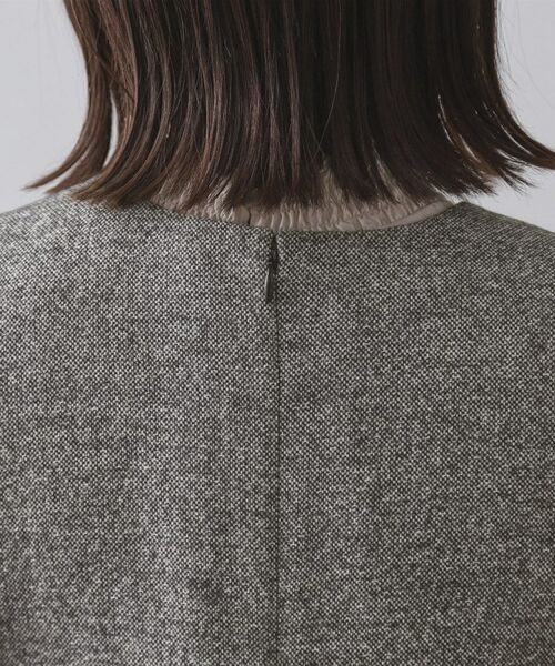 OPAQUE.CLIP / オペーク ドット クリップ ロング・マキシ丈ワンピース | ラメツイードジャンスカ【洗濯機OK】 | 詳細14