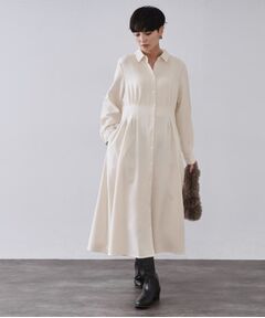 OPAQUE.CLIP / オペーク ドット クリップ ロング・マキシ丈ワンピース | ウエストタックフィット＆フレアワンピース【洗濯機OK】