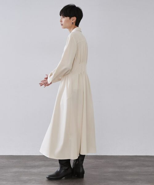 OPAQUE.CLIP / オペーク ドット クリップ ロング・マキシ丈ワンピース | ウエストタックフィット&フレアワンピース【洗濯機OK】 | 詳細10