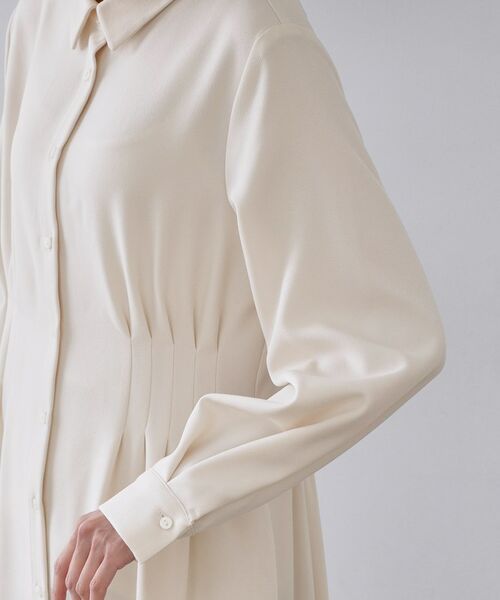 OPAQUE.CLIP / オペーク ドット クリップ ロング・マキシ丈ワンピース | ウエストタックフィット&フレアワンピース【洗濯機OK】 | 詳細13