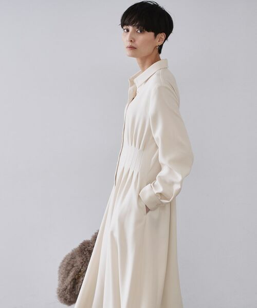 OPAQUE.CLIP / オペーク ドット クリップ ロング・マキシ丈ワンピース | ウエストタックフィット&フレアワンピース【洗濯機OK】 | 詳細6