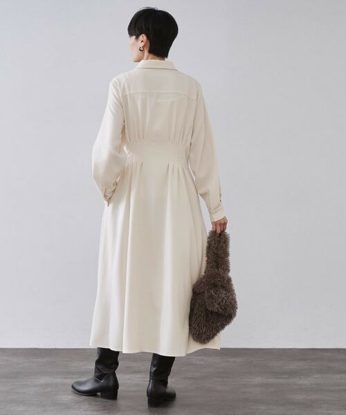 OPAQUE.CLIP / オペーク ドット クリップ ロング・マキシ丈ワンピース | ウエストタックフィット&フレアワンピース【洗濯機OK】 | 詳細7