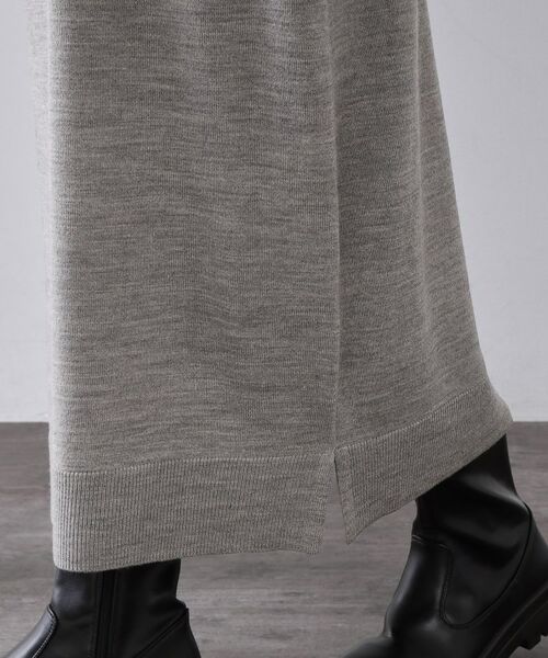 OPAQUE.CLIP / オペーク ドット クリップ ロング・マキシ丈ワンピース | ハーフジップニットワンピース【洗濯機OK】 | 詳細16