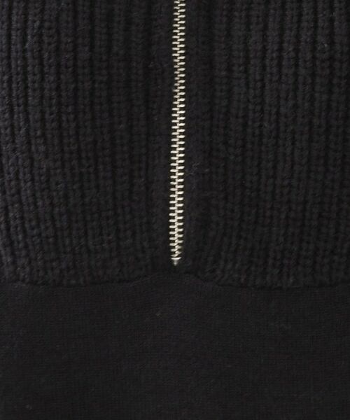 OPAQUE.CLIP / オペーク ドット クリップ ロング・マキシ丈ワンピース | ハーフジップニットワンピース【洗濯機OK】 | 詳細4