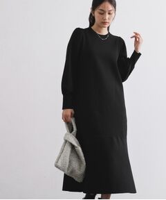 OPAQUE.CLIP / オペーク ドット クリップ ロング・マキシ丈ワンピース | 裾フレアニットワンピース【洗濯機OK/抗ピル】